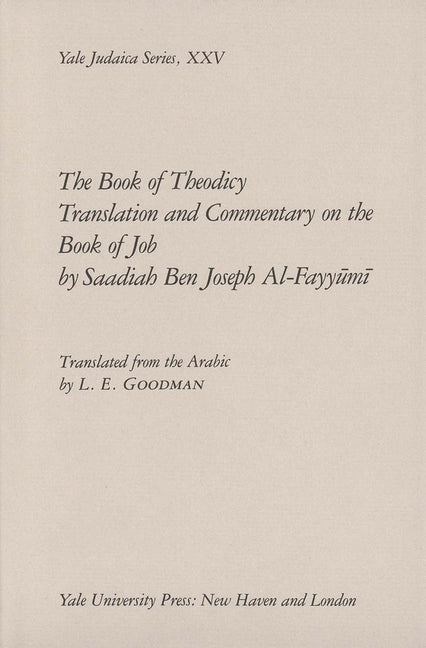 Book of Theodicy: A Translation and Commentary on the Book of Job - Ingram