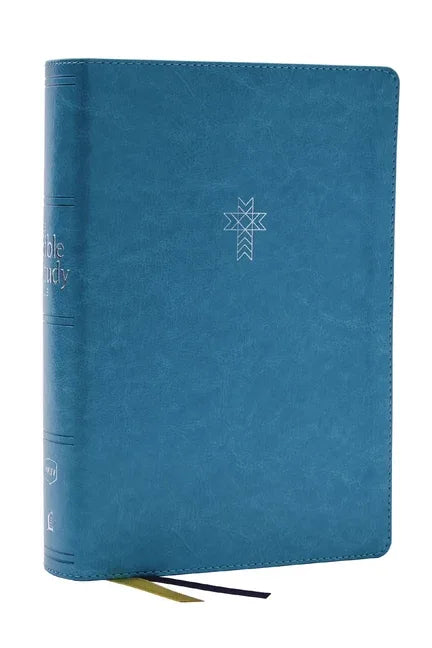 Nkjv, the Bible Study Bible, Leathersoft, Turquoise, Comfort Print: A Study Guide for Every Chapter of the Bible - stevensbooks