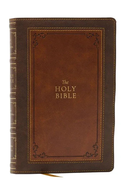 1611 KJV with Apocrypha, Brown Leathersoft: Holy Bible - stevensbooks