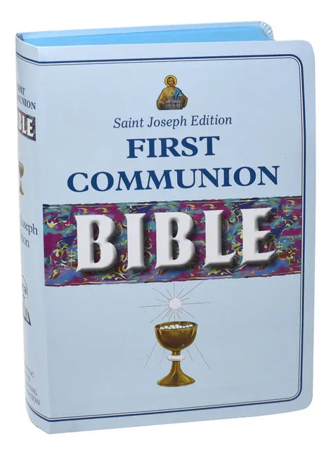New Catholic Bible -- Med. Print Dura Lux (Boys Communion) - stevensbooks
