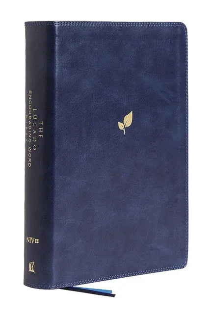 Niv, Lucado Encouraging Word Bible, Blue, Leathersoft, Comfort Print: Holy Bible, New International Version - stevensbooks