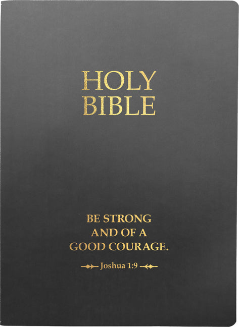 KJV Holy Bible, Be Strong and Courageous Life Verse Edition, Large Print, Black Ultrasoft: (Red Letter, 1611 Version) - Ingram