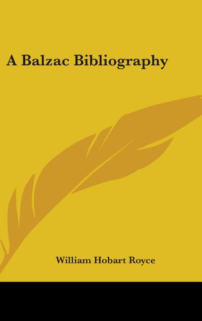 Balzac Bibliography - Ingram