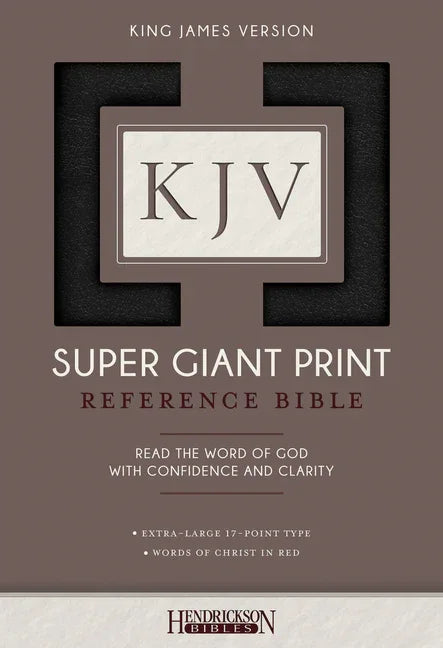 KJV Super Giant Print Bible (Imitation Leather, Black) - stevensbooks