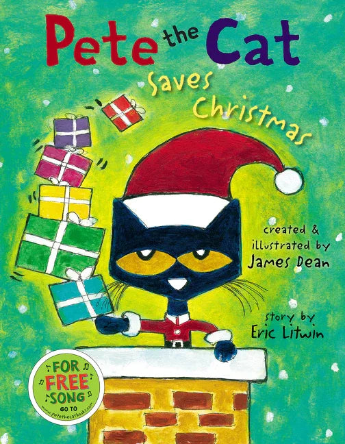 Pete the Cat Saves Christmas: A Christmas Holiday Book for Kids - stevensbooks