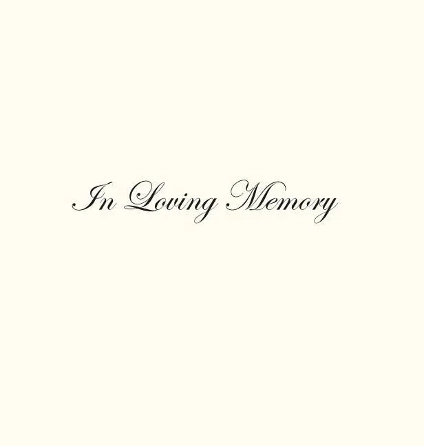 In Loving Memory Funeral Guest Book, Celebration of Life, Wake, Loss, Memorial Service, Condolence Book, Church, Funeral Home, Thoughts and In Memory - stevensbooks