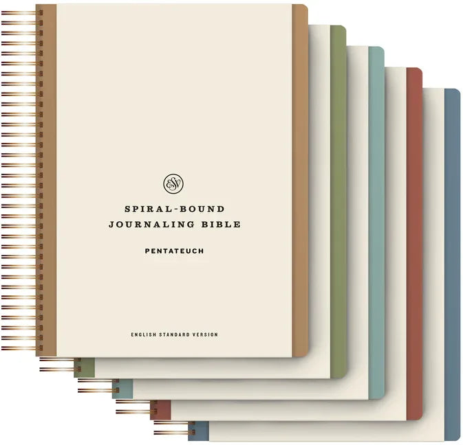 ESV Spiral-Bound Journaling Bible, Five-Volume Set (Hardcover) - stevensbooks