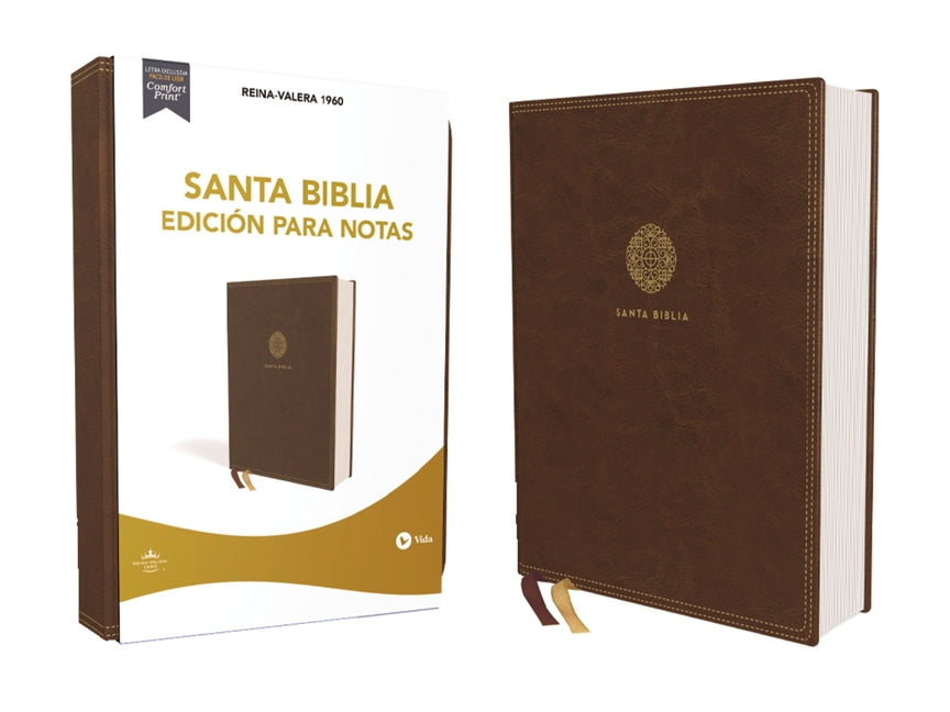 Rvr60, Santa Biblia, Edición Para Notas, Leathersoft, Café, Palabras de Jesús En Rojo, Comfort Print - Ingram