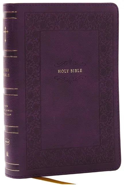 NKJV Compact Paragraph-Style Bible W/ 43,000 Cross References, Purple Leathersoft, Red Letter, Comfort Print: Holy Bible, New King James Version: Holy - stevensbooks