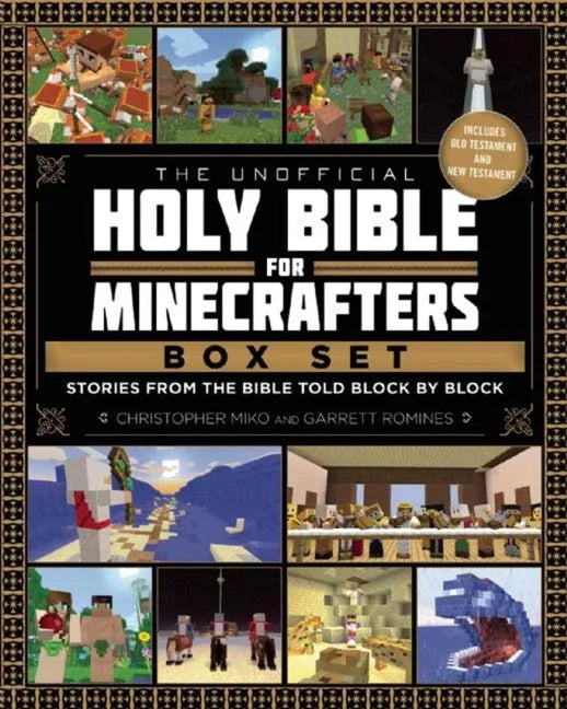 Unofficial Holy Bible for Minecrafters Box Set: Stories from the Bible Told Block by Block - stevensbooks