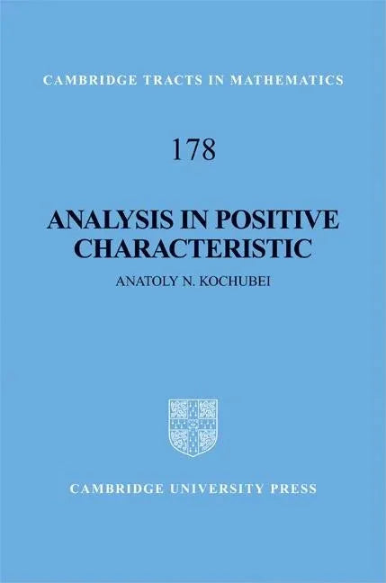 Analysis in Positive Characteristic - stevensbooks