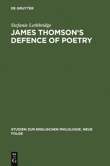 James Thomson's Defence of Poetry: Intertextual Allusion in »The Seasons« (Reprint 2011) - stevensbooks