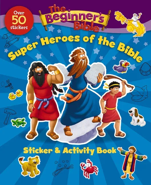 Beginner's Bible Super Heroes of the Bible Sticker and Activity Book - stevensbooks
