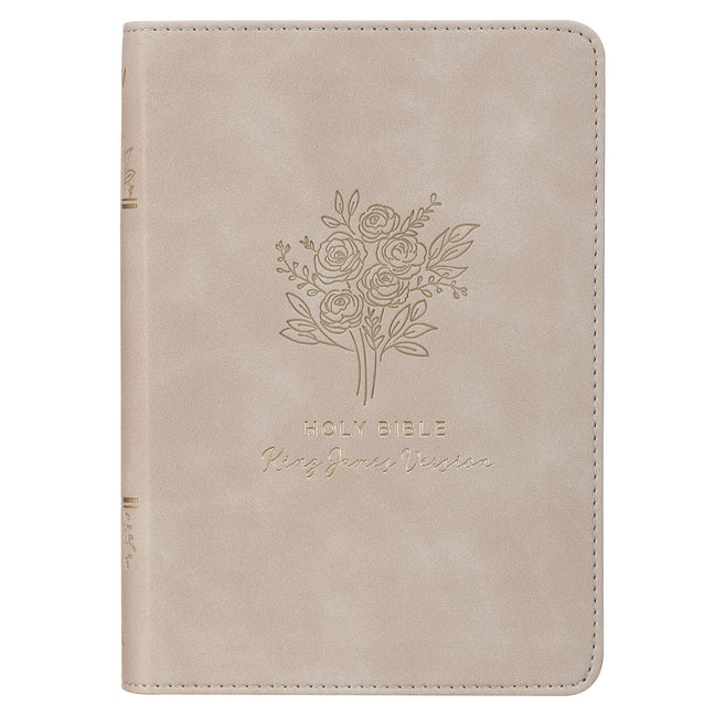 KJV Bible Compact Faux Leather Taupe - Ingram