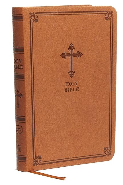 Kjv, Value Thinline Bible, Compact, Leathersoft, Brown, Red Letter Edition, Comfort Print - stevensbooks