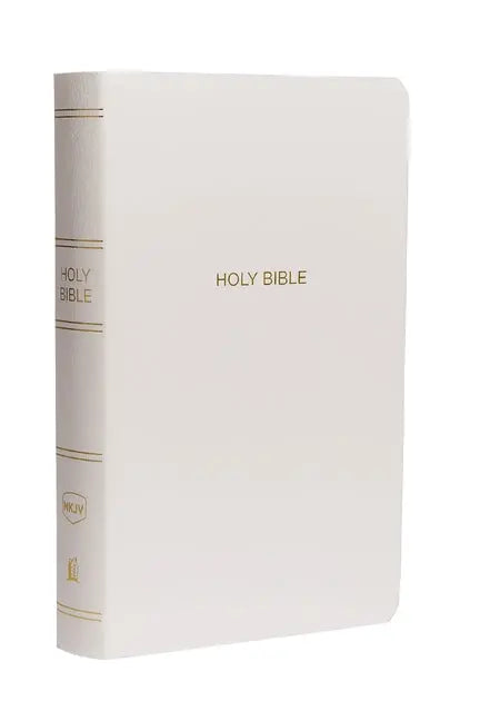 NKJV, Gift and Award Bible, Leather-Look, White, Red Letter Edition - Ingram