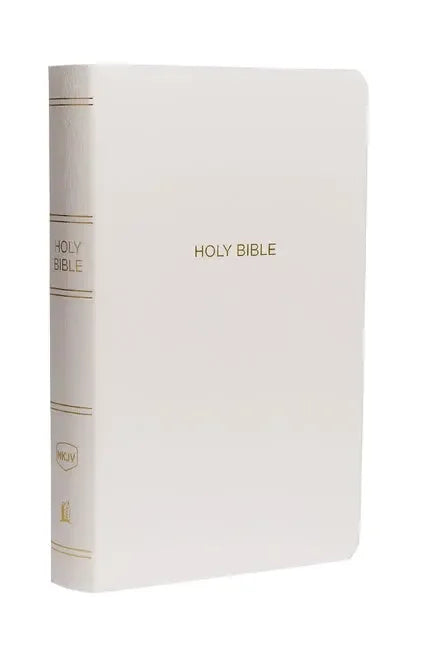 NKJV, Gift and Award Bible, Leather-Look, White, Red Letter Edition - stevensbooks