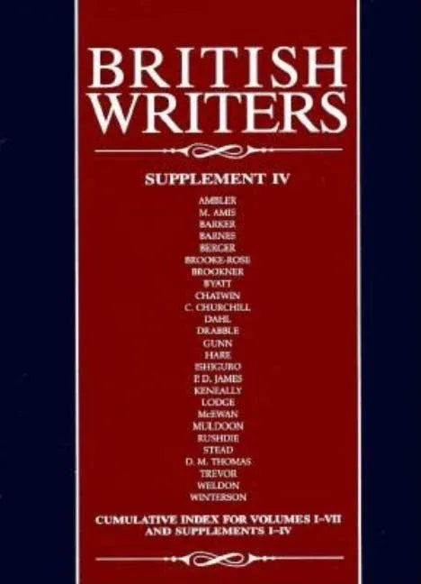 British Writers, Supplement IV - stevensbooks