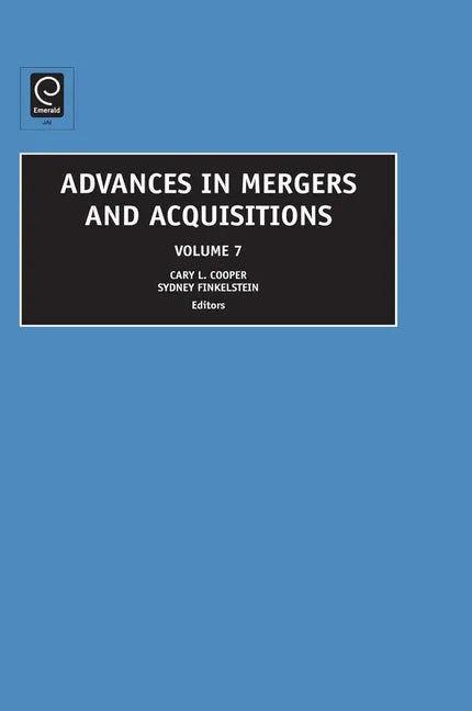 Advances in Mergers and Acquisitions - stevensbooks