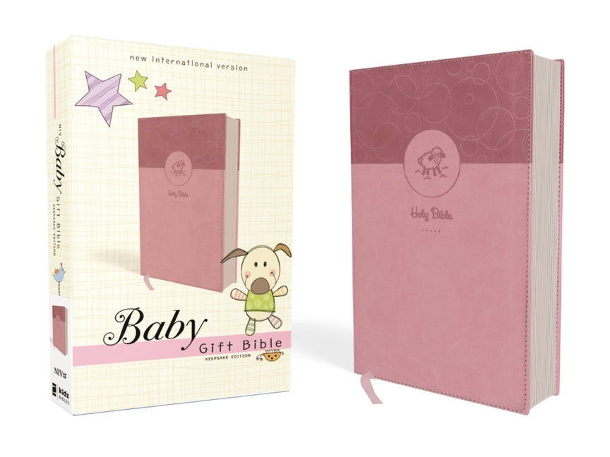 Niv, Baby Gift Bible, Holy Bible, Leathersoft, Pink, Red Letter, Comfort Print: Keepsake Edition - Ingram