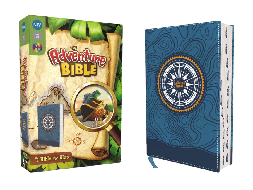 Niv, Adventure Bible, Leathersoft, Blue, Full Color, Thumb Indexed Tabs - Ingram