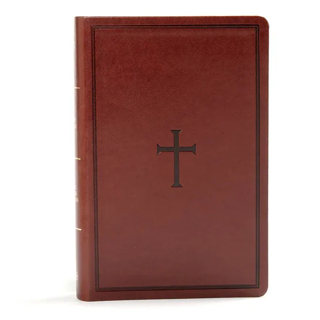 KJV Large Print Personal Size Reference Bible, Brown Leathertouch Indexed - stevensbooks