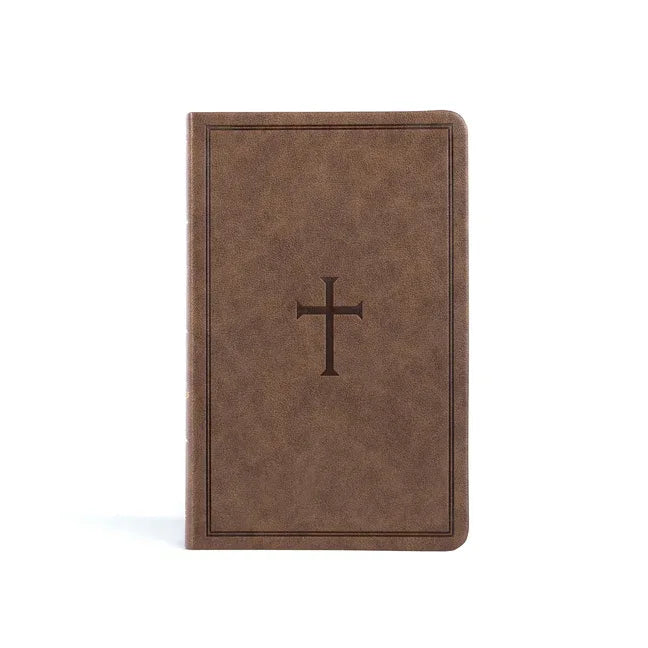 KJV Thinline Reference Bible, Brown Leathertouch - stevensbooks