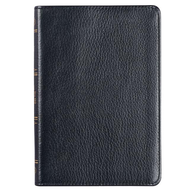 KJV Compact Bible Black Full Grain Leather - stevensbooks