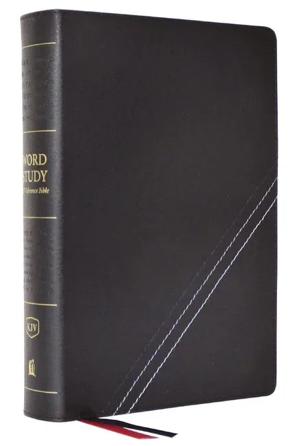 Kjv, Word Study Reference Bible, Bonded Leather, Black, Red Letter, Comfort Print: 2,000 Keywords That Unlock the Meaning of the Bible - stevensbooks