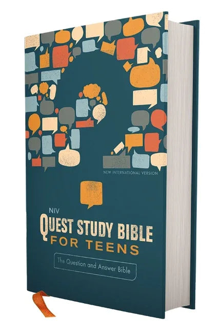 Niv, Quest Study Bible for Teens, Hardcover, Navy, Comfort Print: The Question and Answer Bible - stevensbooks