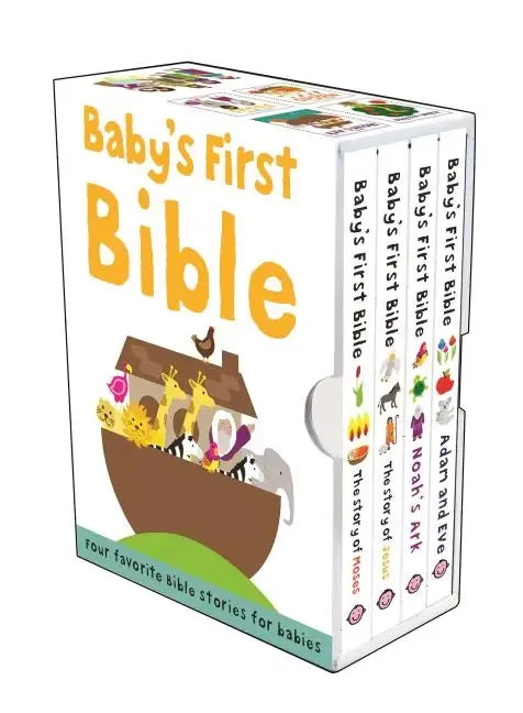 Baby's First Bible Boxed Set: The Story of Moses, the Story of Jesus, Noah's Ark, and Adam and Eve - stevensbooks