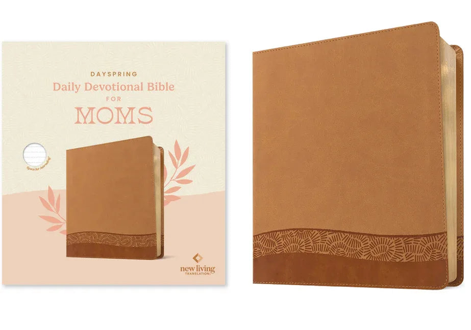 Dayspring Daily Devotional Bible for Moms, NLT (Leatherlike, Camel) - stevensbooks
