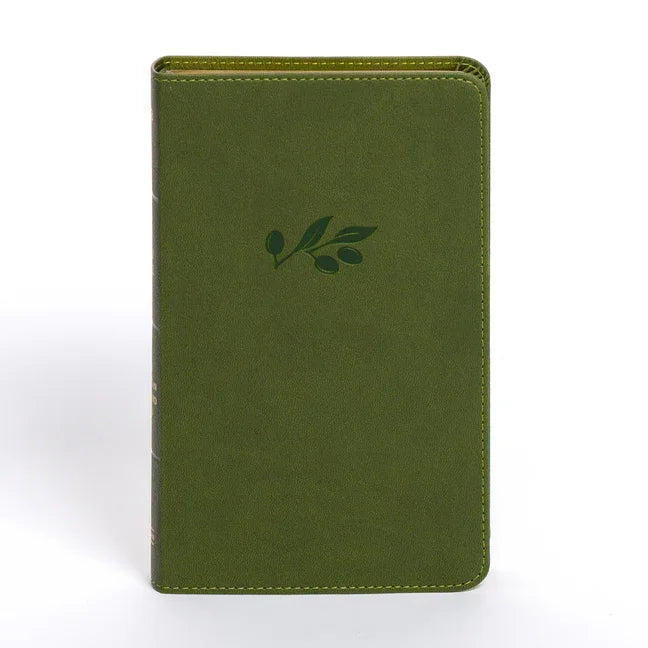 NASB Personal Size Bible, Olive Leathertouch - stevensbooks