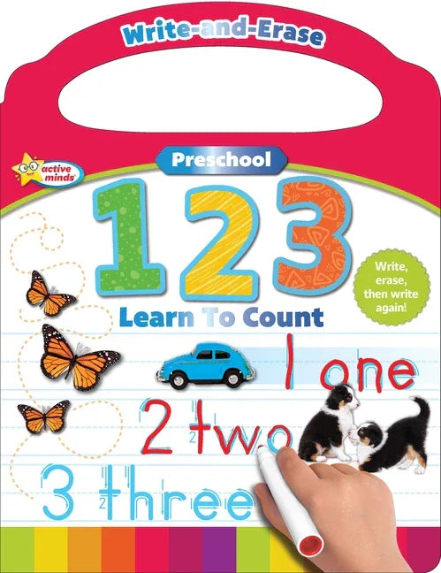Active Minds Write-And-Erase Preschool 123: Learn to Count - stevensbooks