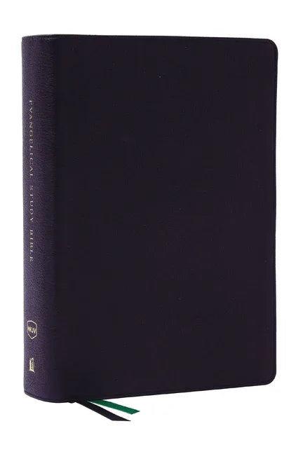 Evangelical Study Bible: Christ-Centered. Faith-Building. Mission-Focused. (Nkjv, Black Genuine Leather, Red Letter, Large Comfort Print) - stevensbooks