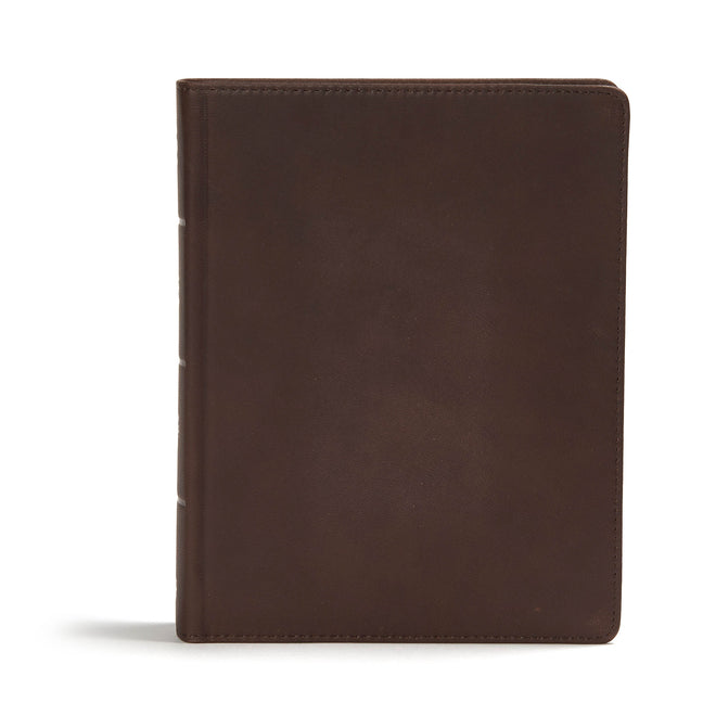 CSB Study Bible, Brown Genuine Leather: Faithful and True - Ingram