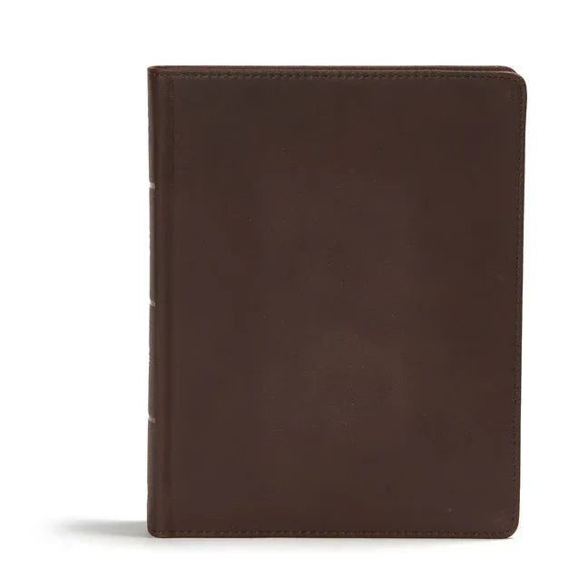 CSB Study Bible, Brown Genuine Leather: Faithful and True - stevensbooks