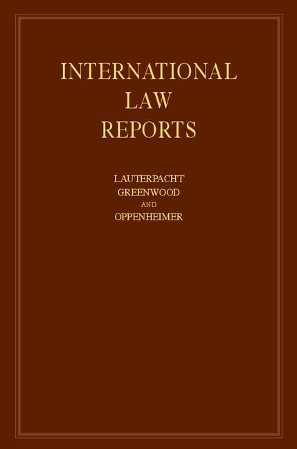 International Law Reports - Ingram