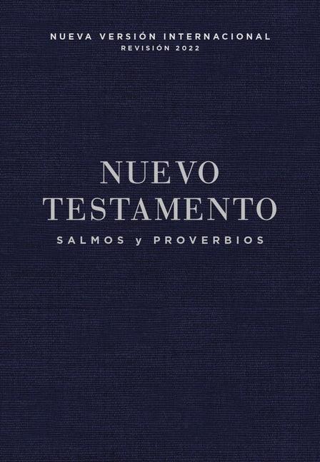 Nvi, Nuevo Testamento de Bolsillo, Con Salmos Y Proverbios, Revisión 2022, Tapa Rústica, Azul Añil - stevensbooks