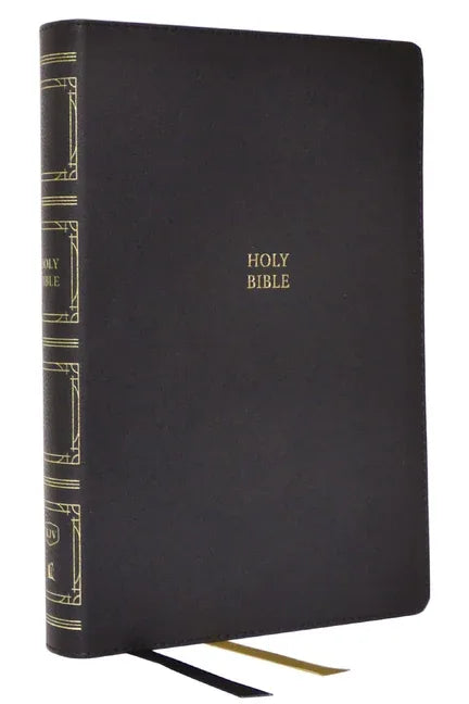KJV Holy Bible: Paragraph-Style Large Print Thinline with 43,000 Cross References, Black Leathersoft, Red Letter, Comfort Print: King James Version - stevensbooks