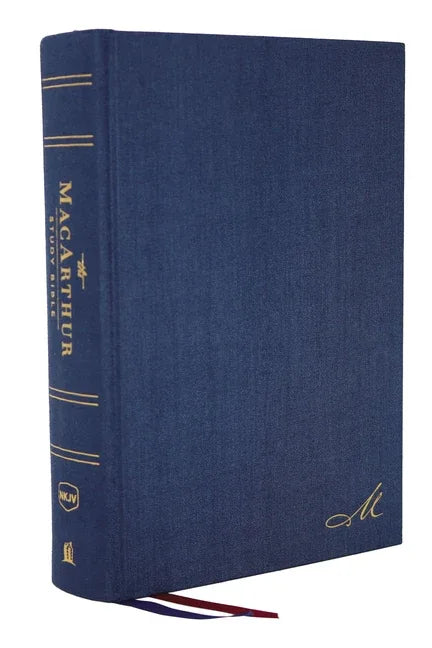 Nkjv, MacArthur Study Bible, 2nd Edition, Cloth Over Board, Blue, Comfort Print: Unleashing God's Truth One Verse at a Time - stevensbooks