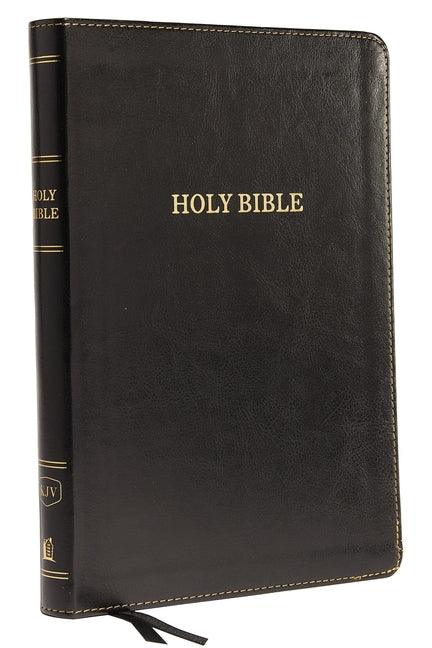 KJV, Thinline Bible, Large Print, Imitation Leather, Black, Red Letter Edition - stevensbooks