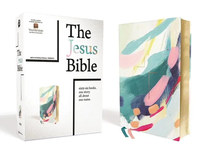 Jesus Bible, NIV Edition, Leathersoft, Multi-Color/Teal, Comfort Print - stevensbooks