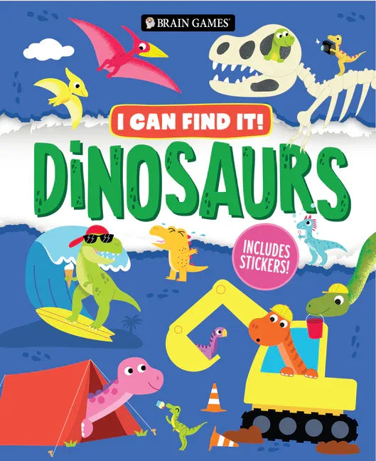 Brain Games - I Can Find It!: Dinosaurs - Includes Stickers! - stevensbooks