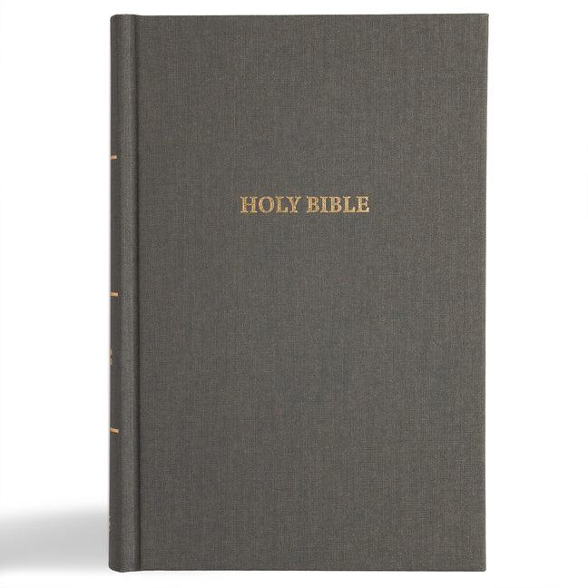 CSB Grace Bible, Charcoal Cloth Over Board (Dyslexia Friendly) - stevensbooks
