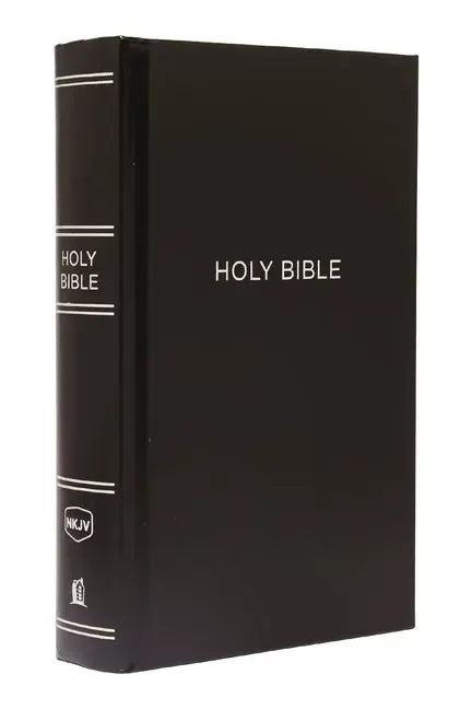 NKJV, Pew Bible, Large Print, Hardcover, Black, Red Letter Edition - stevensbooks