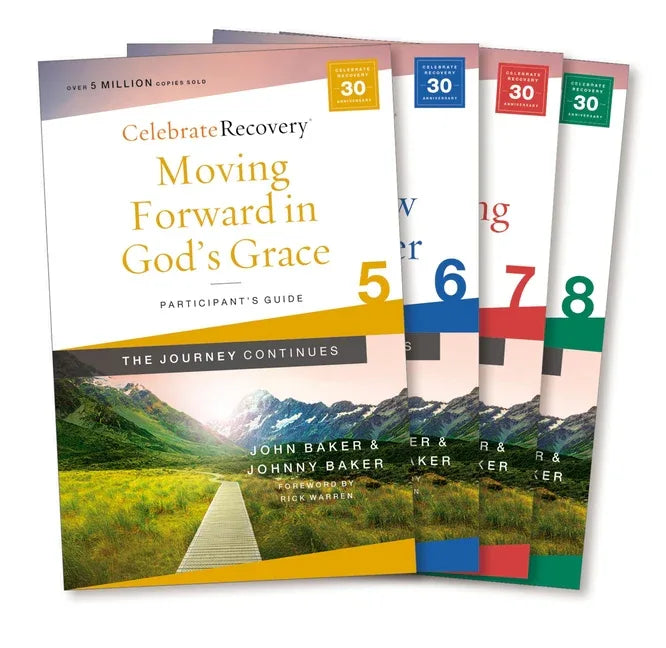 Celebrate Recovery: The Journey Continues Participant's Guide Set Volumes 5-8: A Recovery Program Based on Eight Principles from the Beatitudes - stevensbooks