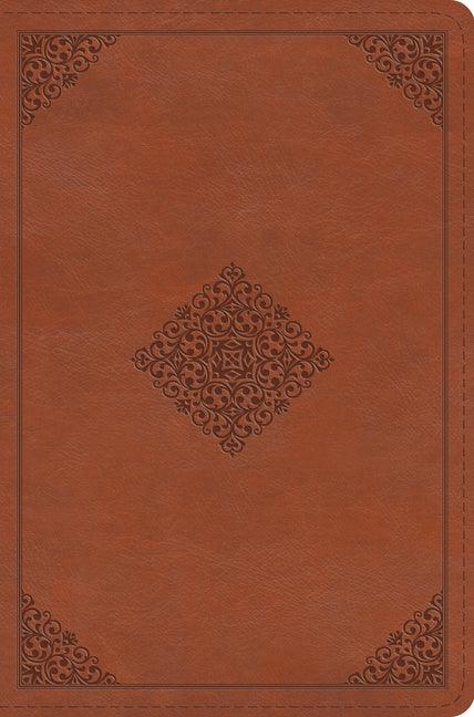 ESV Compact Bible (Trutone, English Saddle, Ornament Design) - stevensbooks