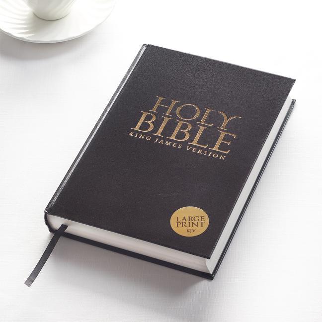 KJV Large Print Hardcover Edition: Black - stevensbooks