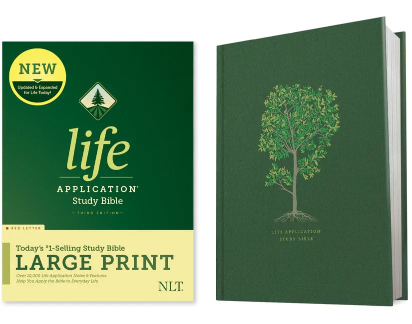 NLT Life Application Study Bible, Third Edition, Large Print (Red Letter, Hardcover) - stevensbooks